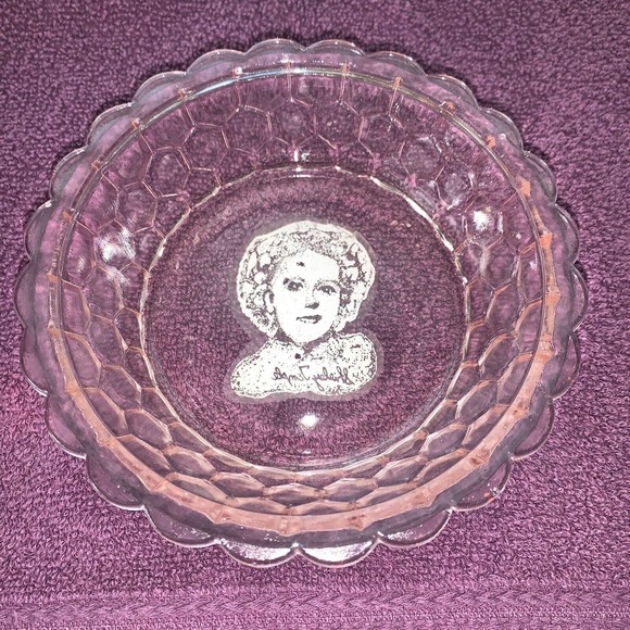Pink Shirley Temple Bowl From the Breakfast Set Vintage Give Away Signature - Picture 7 of 8